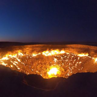 Der brennende Gaskrater von Darwaza