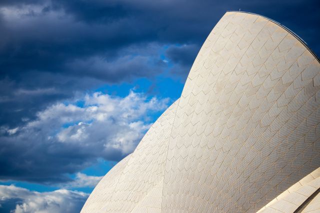 Detail der Oper in Sydney