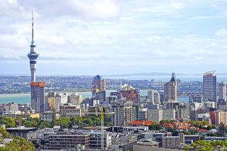 Die Skyline Aucklands