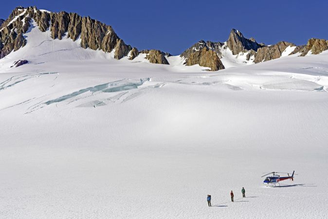Wanderer auf dem Franz-Josef-Gletscher © Diamir