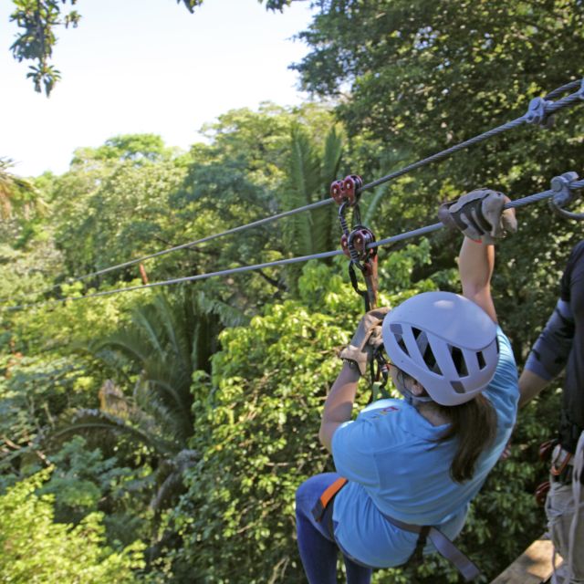 Ziplining – abenteuerlicher Familienspaß im Regenwald von Belize.