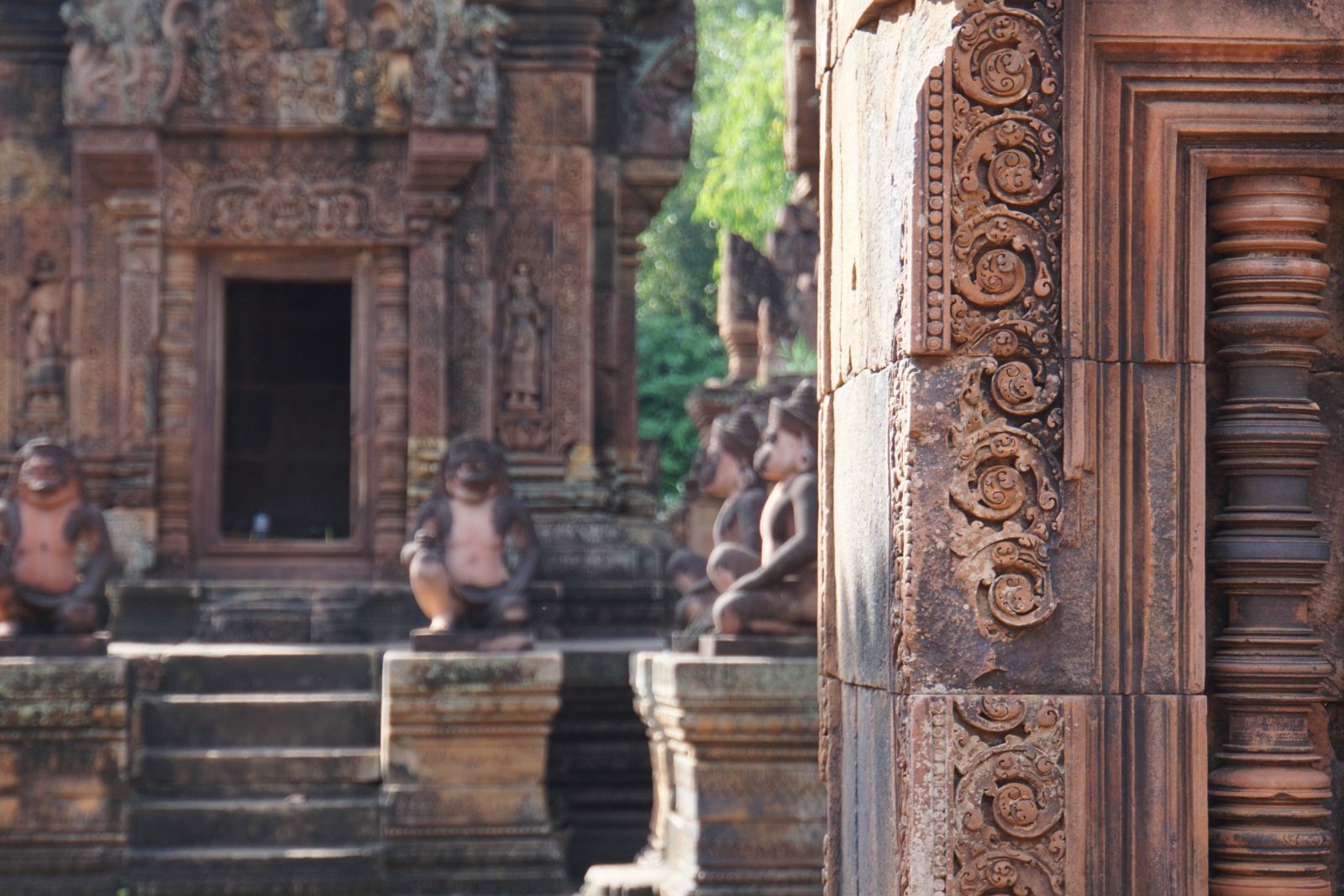 Der Banteay Srey Tempel ist voller Details