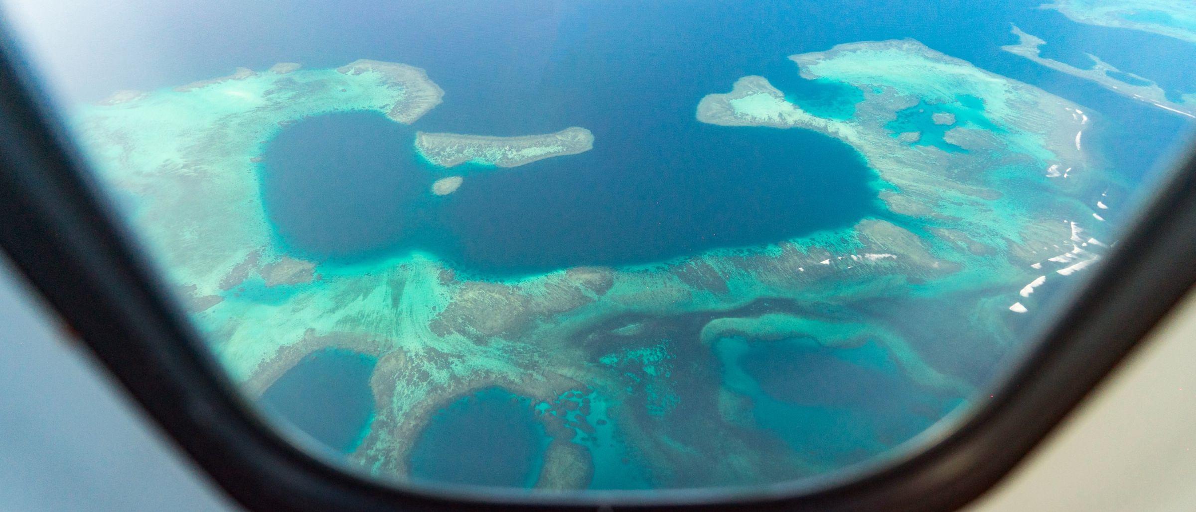 Blick auf Neukaledonien im Anflug