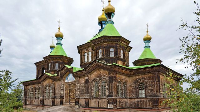 Karakol - russisch-orthodoxe Kathedrale der Heiligen Dreieinigkeit