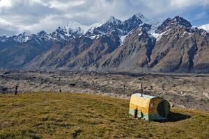 Eine Banja (Russische Sauna) in den Bergen Kirgistans