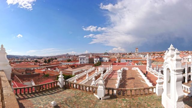 Ausblick über die weiße Stadt Sucre