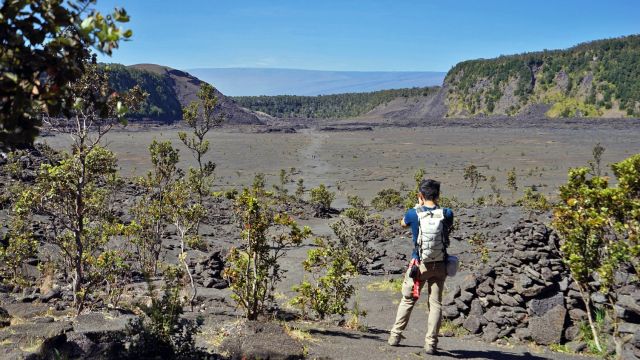 Krater im Volcanoes-Nationalpark, Big Island