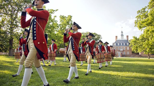 Parade in Colonial Williamsburg, Virginia