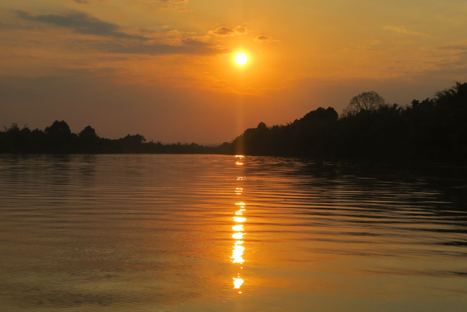 Sonnenuntergang im Mekong-Delta