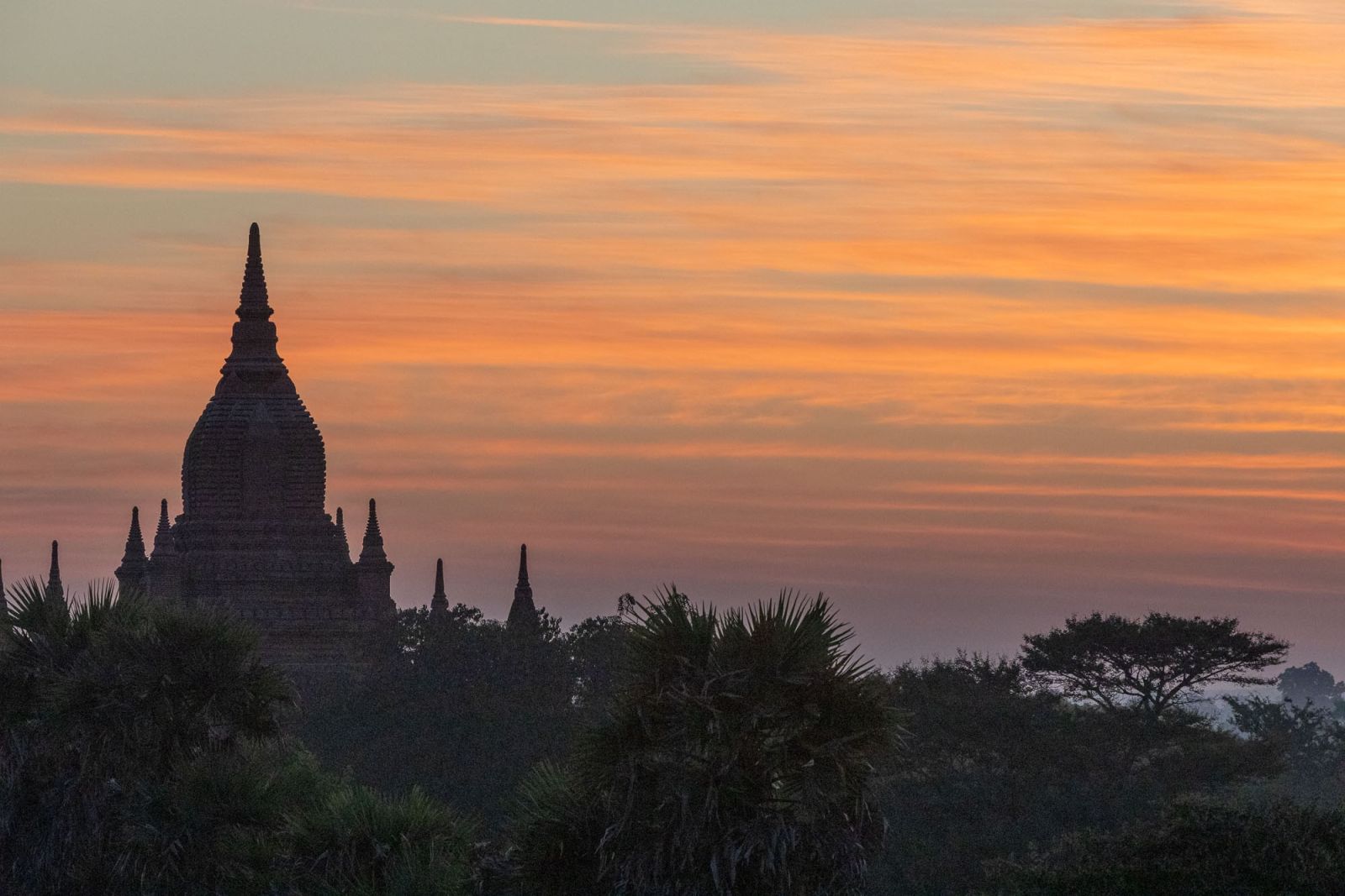 Bagan zum Sonnenuntergang