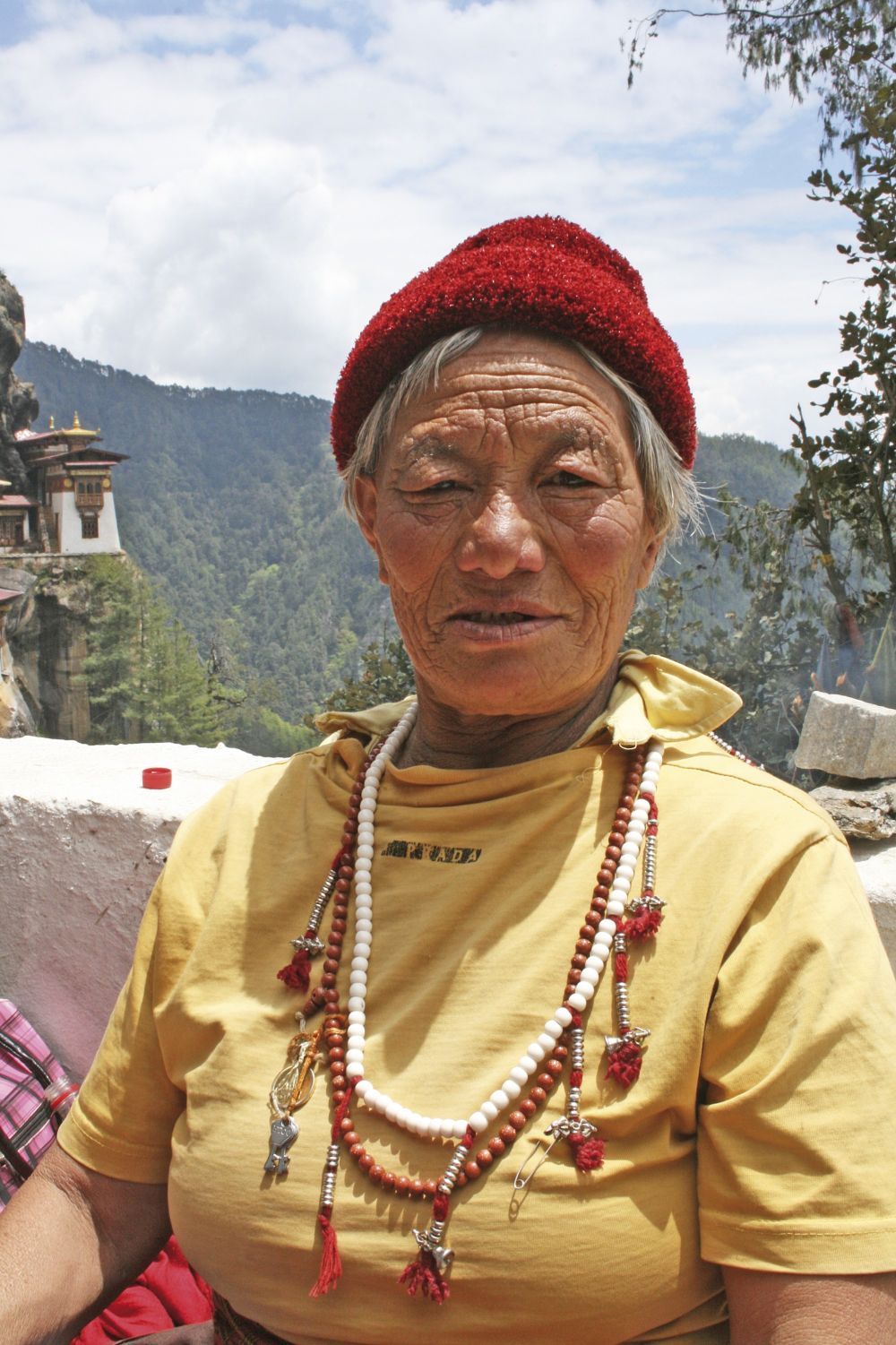 bhutanische Pilgerin