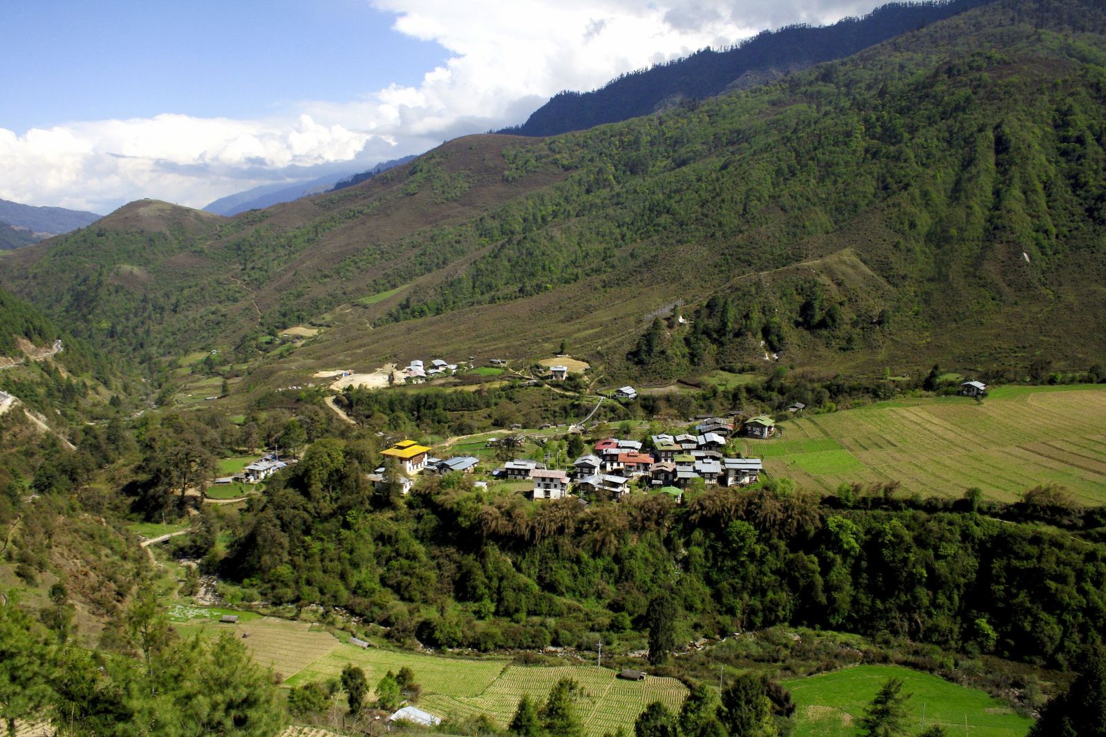 Dorf in Bhutan