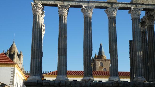 Römischer Tempel in Evora, Alentejo