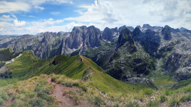 Bergpanorama in Albanien