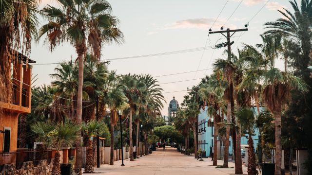 Straßenansichten in Loreto, Baja California