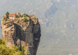 In exponierter Lage: Meteora-Kloster