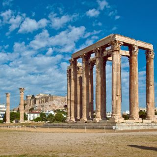 Zeustempel (Olympieion) in Athen in Griechenland