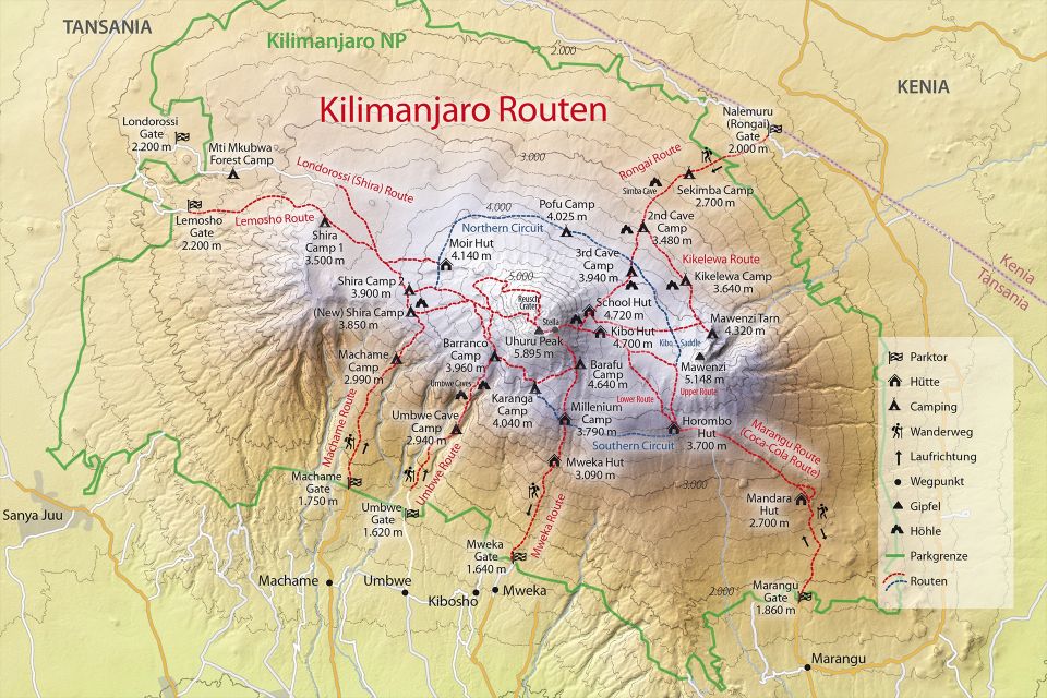 Kilimanjaro Routen