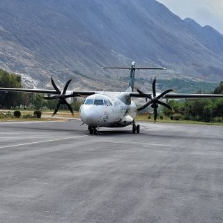 PIA-Maschine vor dem Abflug von Gilgit
