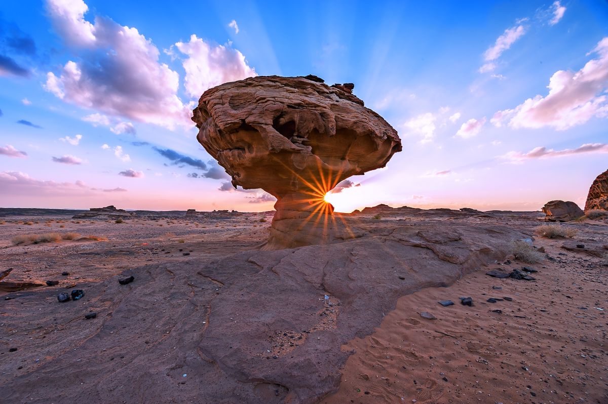 Wüsten Landschaft in Saudi-Arabien