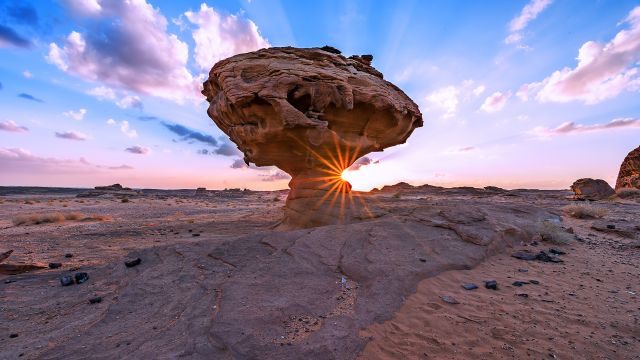 Wüsten Landschaft in Saudi-Arabien