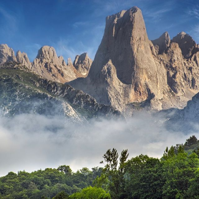Picu Urriellu - der bedeutendsten Berge im spanischen Nationalpark Picos de Europa