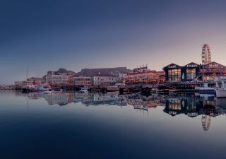 Blick auf Waterfront, Szenen der Victoria &amp; Alfred Waterfront Kapstadt