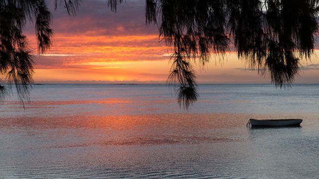 Sonnenaufgang auf Mauritius