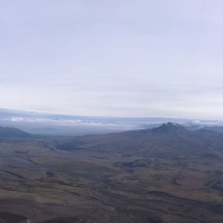 Panorama im Abstieg vom Cotopaxi