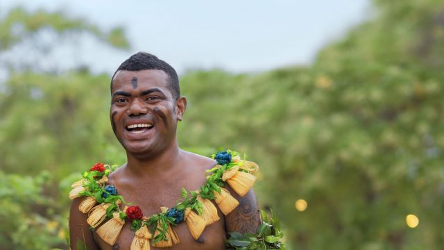 Traditioneller Fijianer