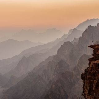 Blick auf die imposante Bergwelt von Tabuk