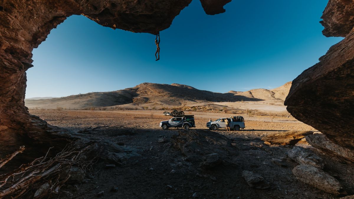 Mietwagen und Stoneman in Namibia