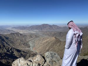 Bergkulisse in Saudi-Arabien