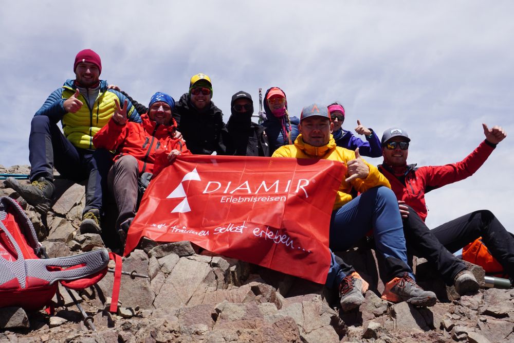 Erster gemeinsamer Gipfelerfolg – der Aussichtsgipfel Cerro Bonete mit 5050 m