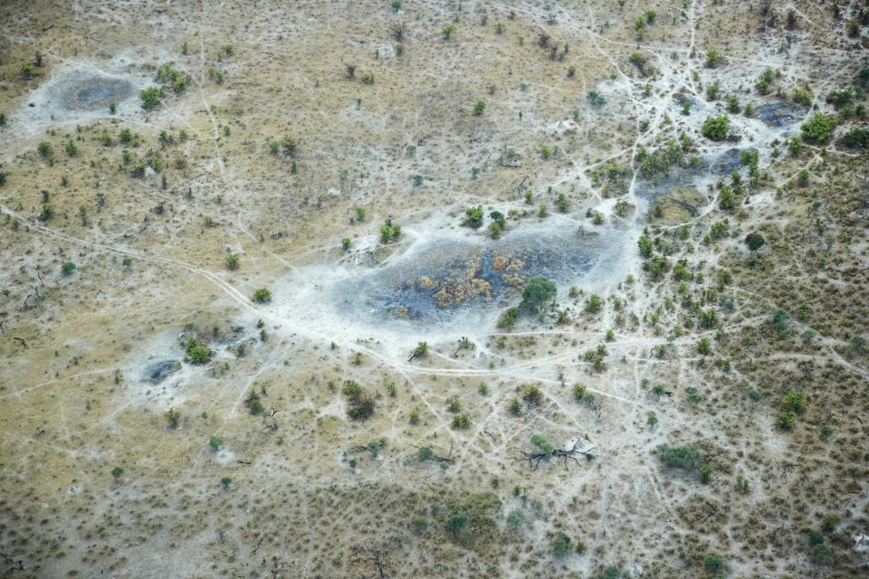 Luftaufnahme im Okavango-Delta