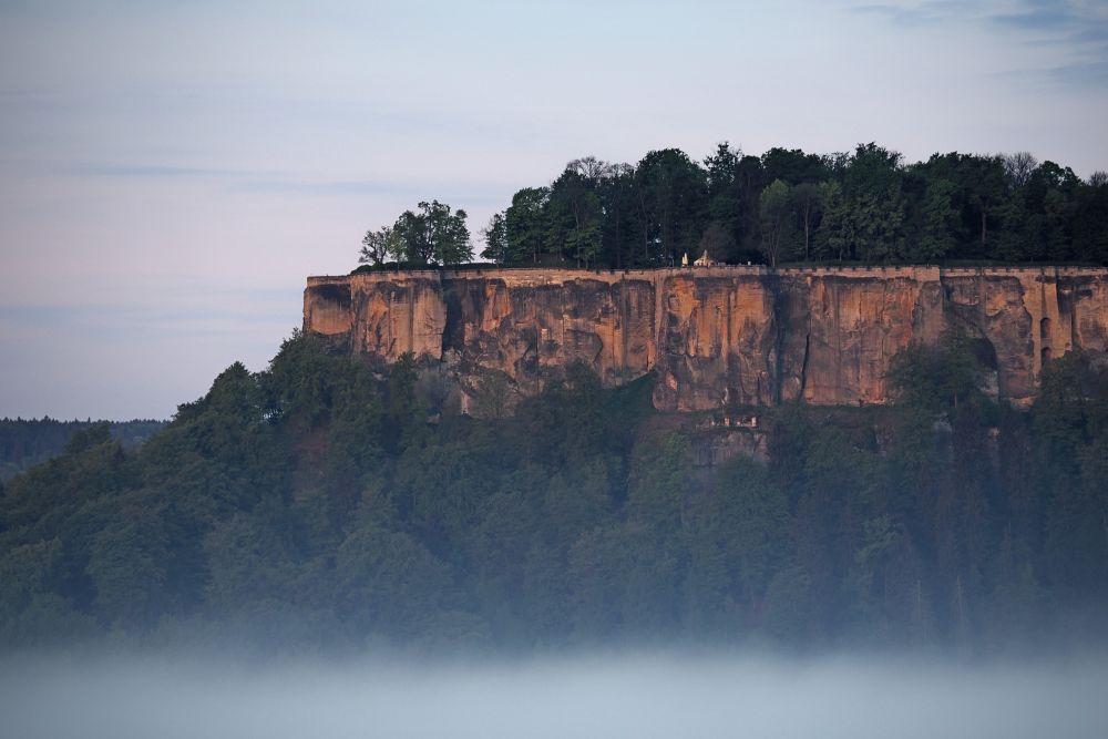 Abendstimmung an der Festung Königstein