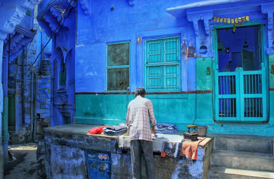 Straßenbild in der Blauen Stadt Jodhpur