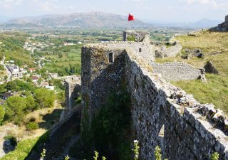 Die Rozafa-Festung oberhalb von Shkodra