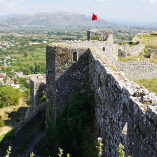 Die Rozafa-Festung oberhalb von Shkodra
