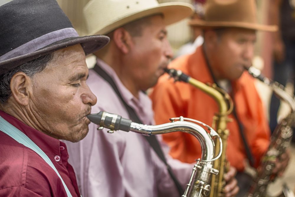 Straßenmusiker in Guatemala