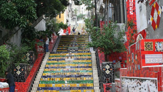 Bunte Treppe in Rio de Janeiro