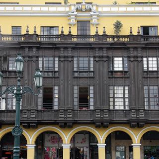 Historischer Balkon in Limas Altstadt