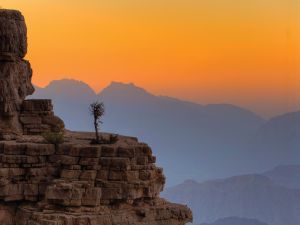 Sonnenuntergang im Jebel Akhdar