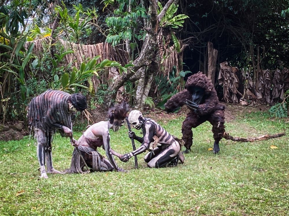 Skeleton Men in Simbu, Papua-Neuguinea