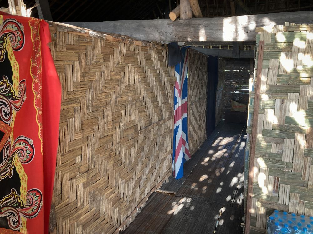 Raumabtrennung eines klassischen Doppelzimmer in Papua-Neuguinea