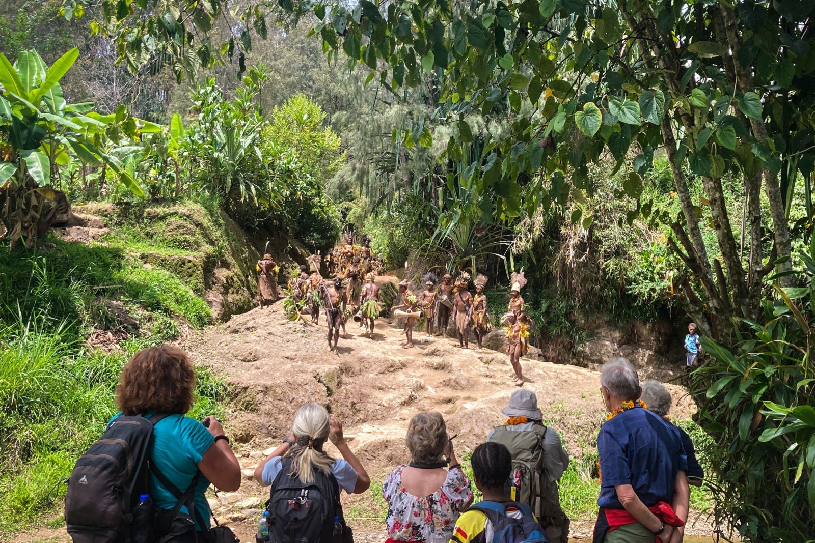 Stammesmitglieder der Kalam in Simbai, Papua-Neuguinea