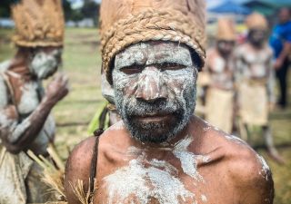 Goroka-Stammesmitglied in Papua-Neuguinea