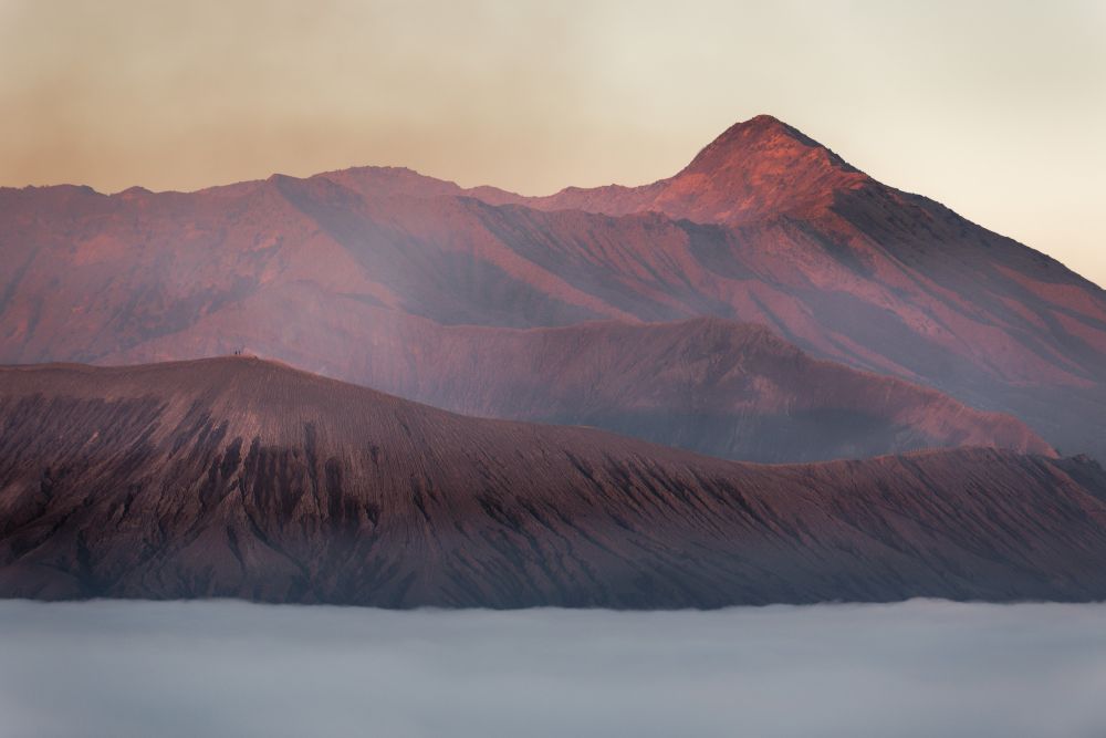 Szene in der Vulkanlandschaft des Bromo