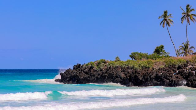 Steinküste auf den Komoren