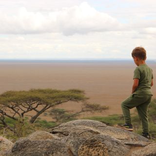 Weiter Blick über die Serengeti